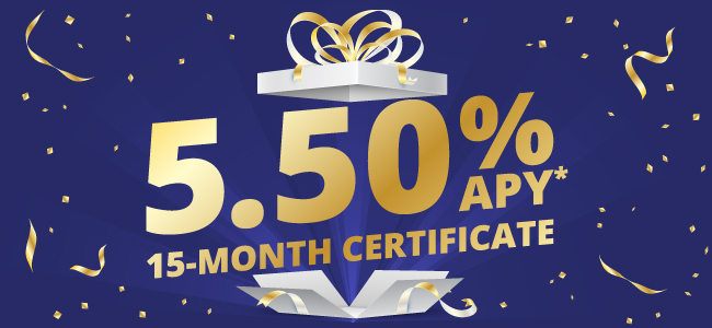 5.50% Certificate Promo tile