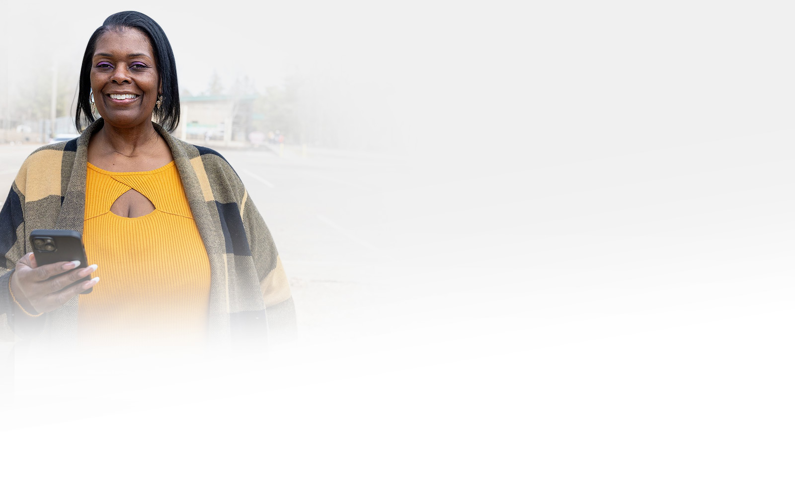 Royal Member on her cell phone