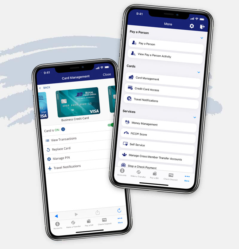 Mobile banking app image