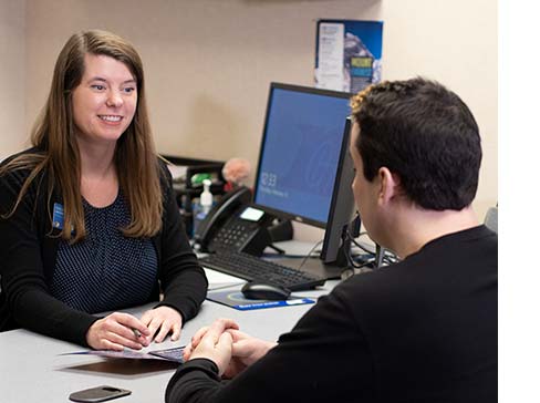 Member meeting with Royal Credit Union team member