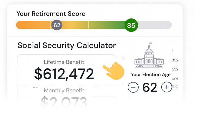 Screenshot of the apps retirement score