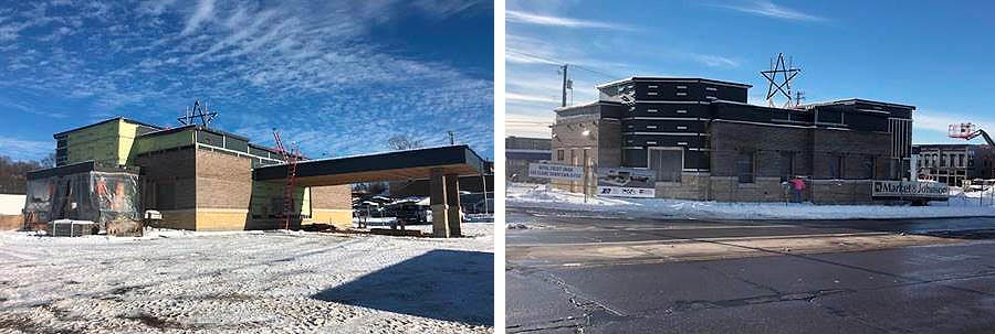 Construction photos of Downtown Eau Claire office