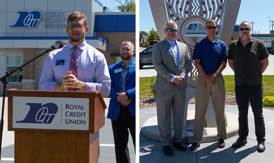 Images of RCU leadership at the opening