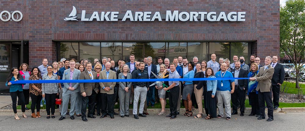 Photo of team at the ribbon cutting