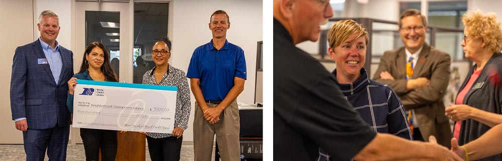 Photos from the ribbon cutting event at Lake Area Mortgage