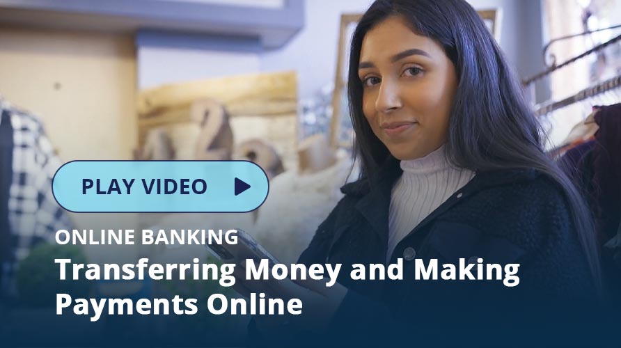 Young Woman doing online banking