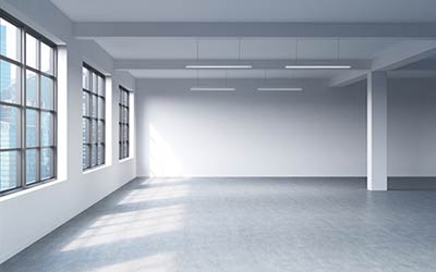 Empty building or office space