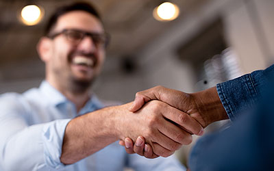 Men shaking hands