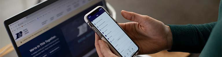 Business Member using digital tools