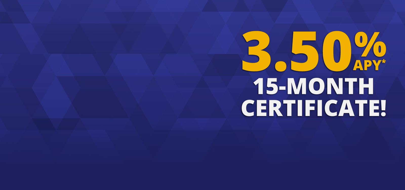 3.5% 15 month CD graphic
