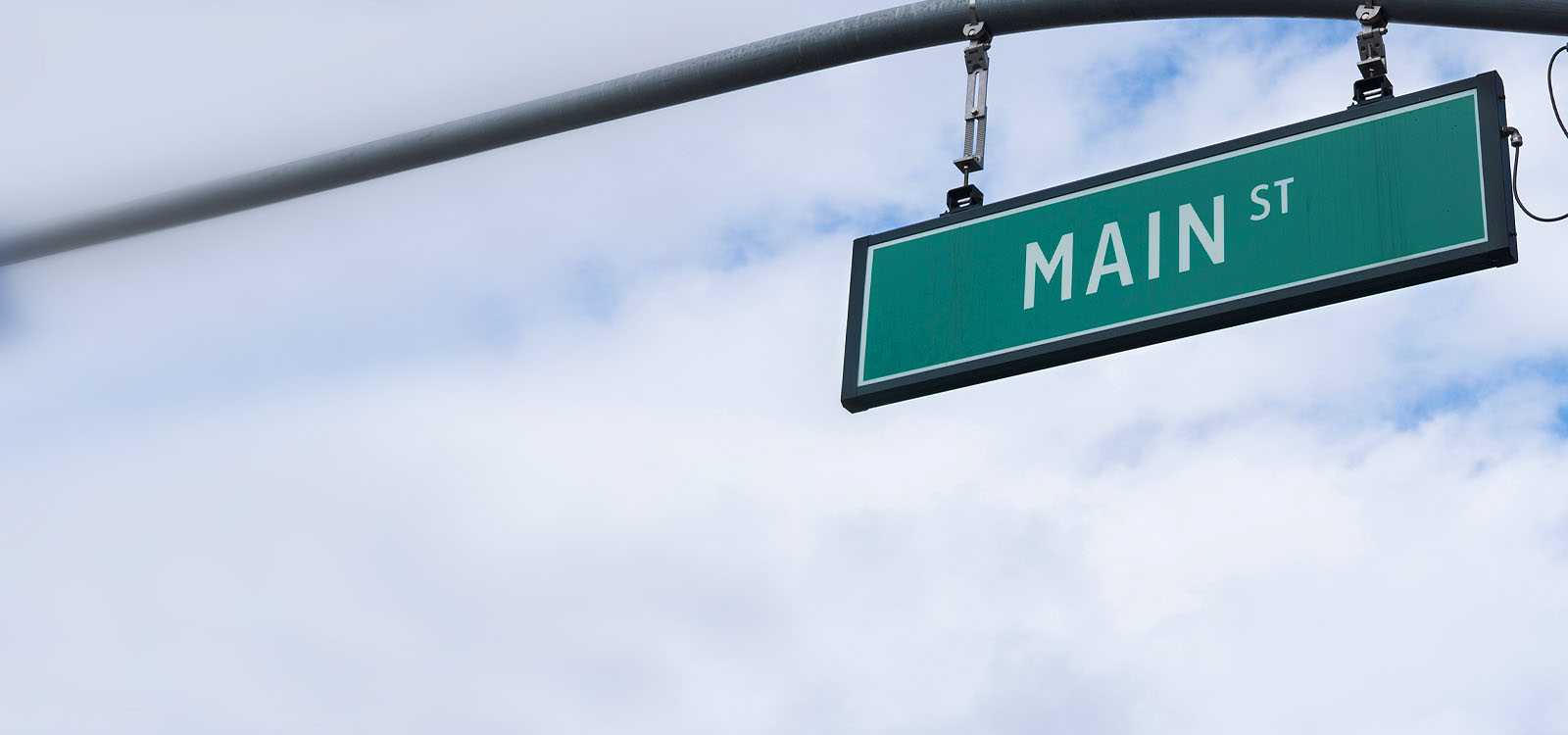 main street sign