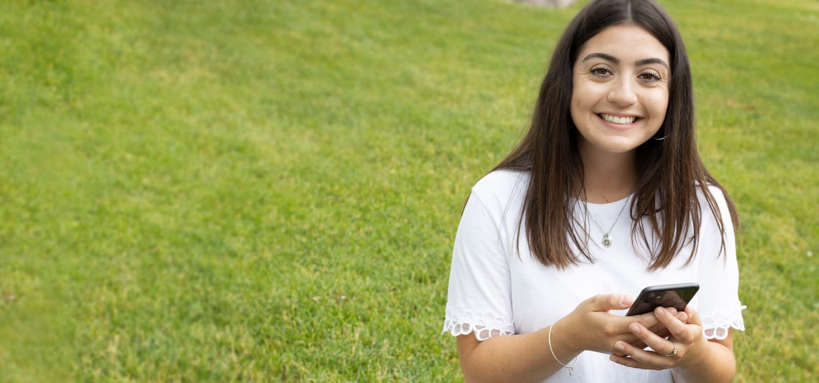 Teenager with cell phone