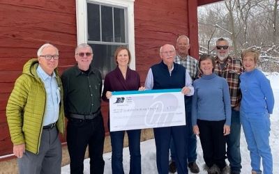 Royal Credit Union Foundation presents big check to Scandia Heritage Alliance