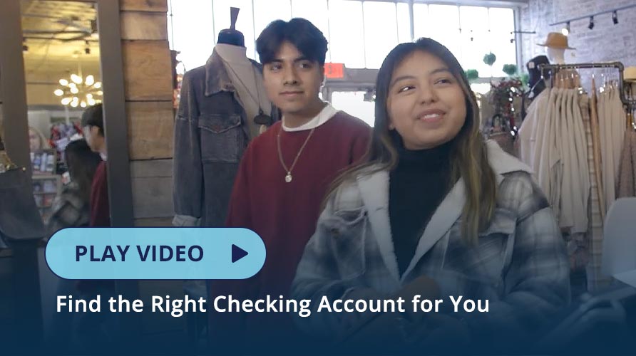 RCU Members using a debit card in a store