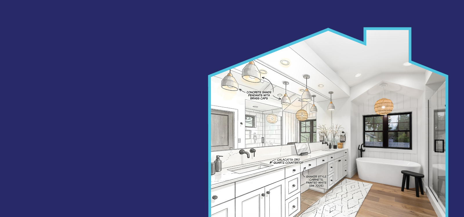 Image of a design of a new kitchen