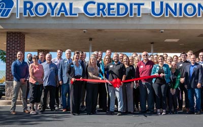 Photo of team at ribbon cutting