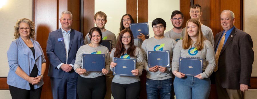 Grow. Impact. Lead. graduates