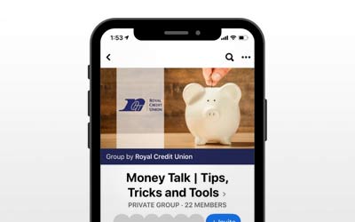 Mobile phone with virtual education page