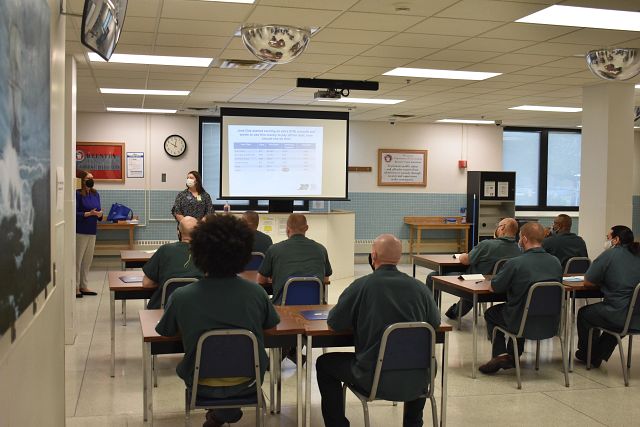 Group of inmates learning from RCU