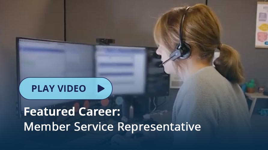 RCU team Member Service Rep working with Member