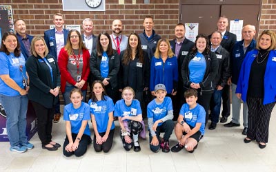 Photo of students and teachers
