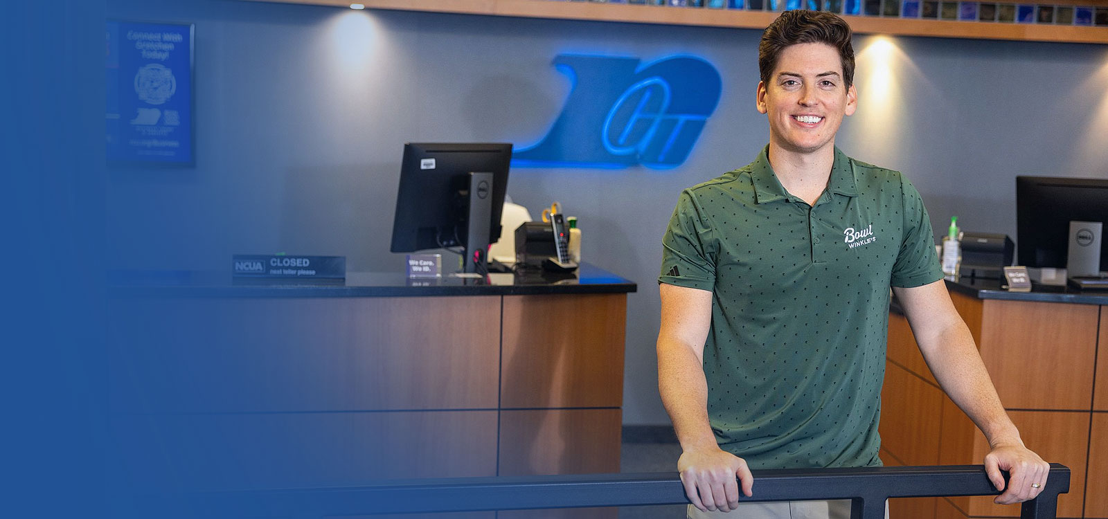 Royal Member standing in line at a Royal Office