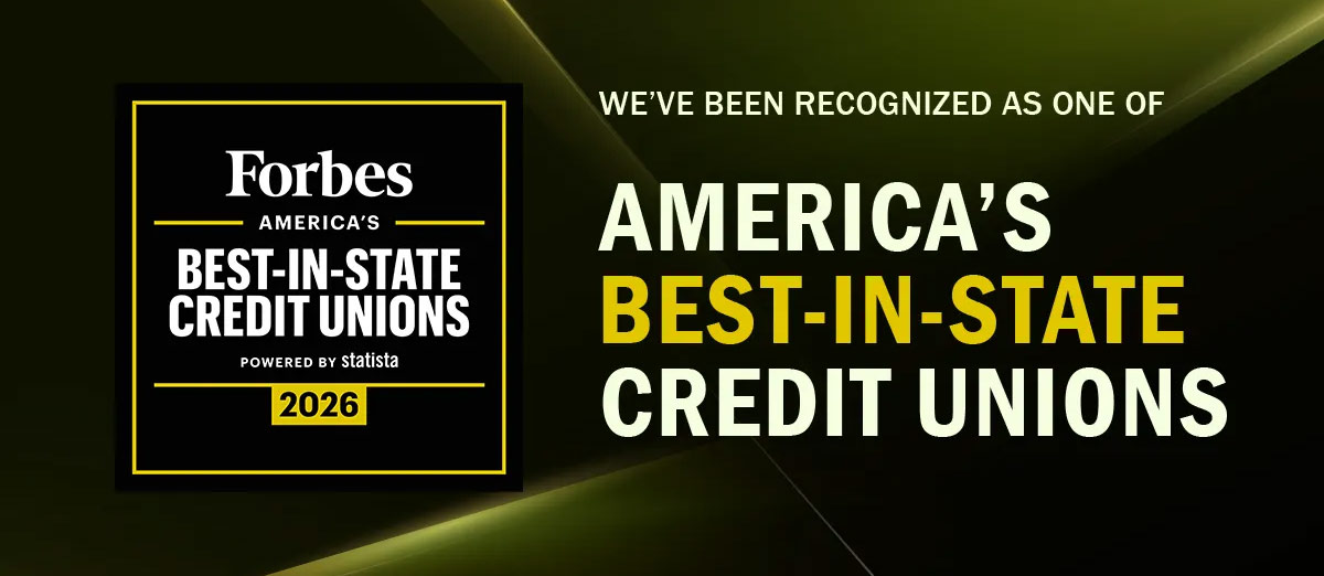 Forbes best-in-state Credit Union graphic
