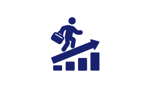 Career focused life stage icon