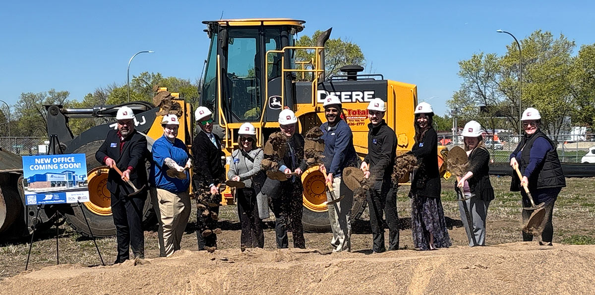 Group of RCU Leadership with shovels breaking ground in Hudson