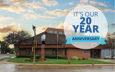 New Richmond Office with 20th anniversary graphic