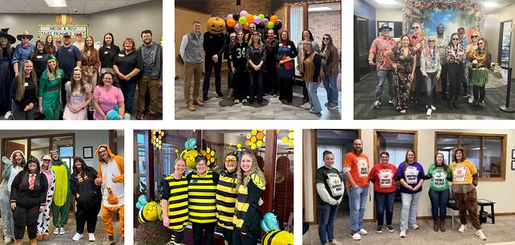 Group of photos from various offices