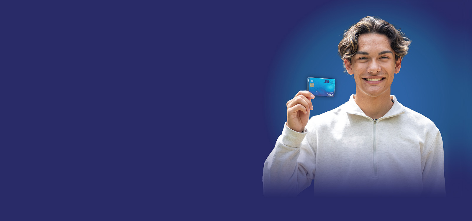 Member holding an RCU debit card