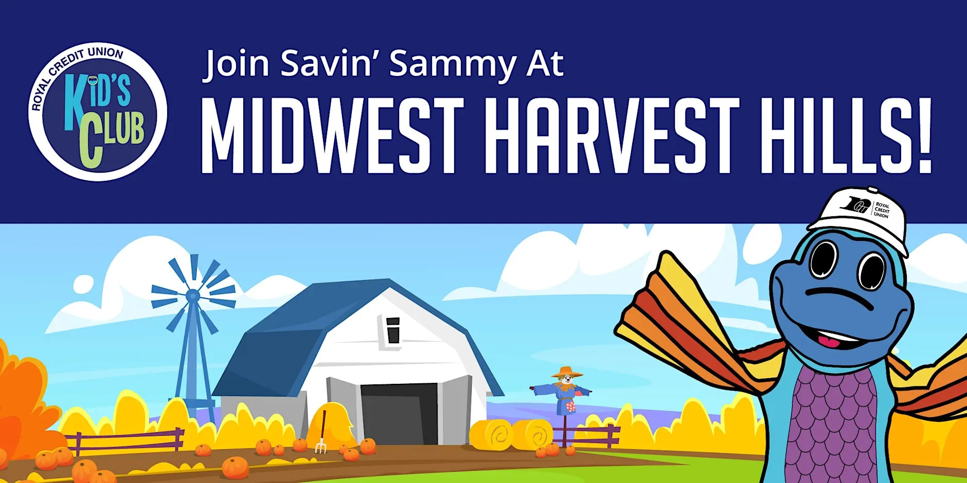 Graphic of Savin' Sammy at Midwest Harvest Hills