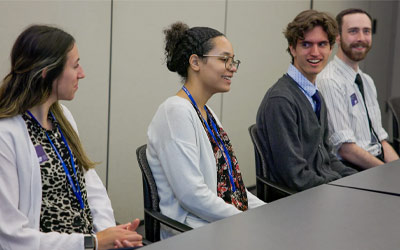 Students learning in a classroom