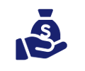 money bag in hand icon