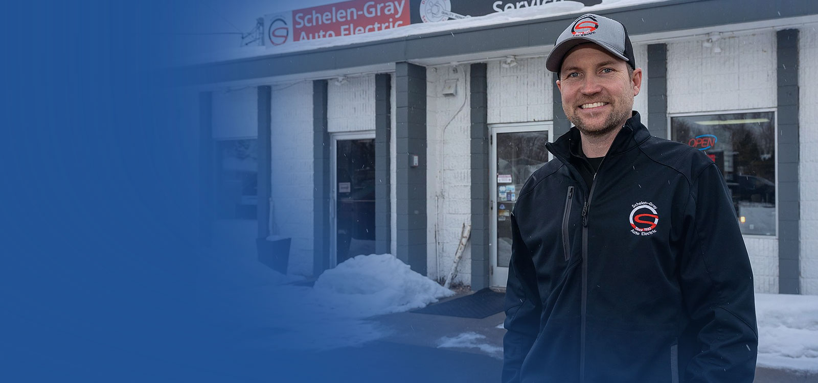 Business owner outside of commercial expansion