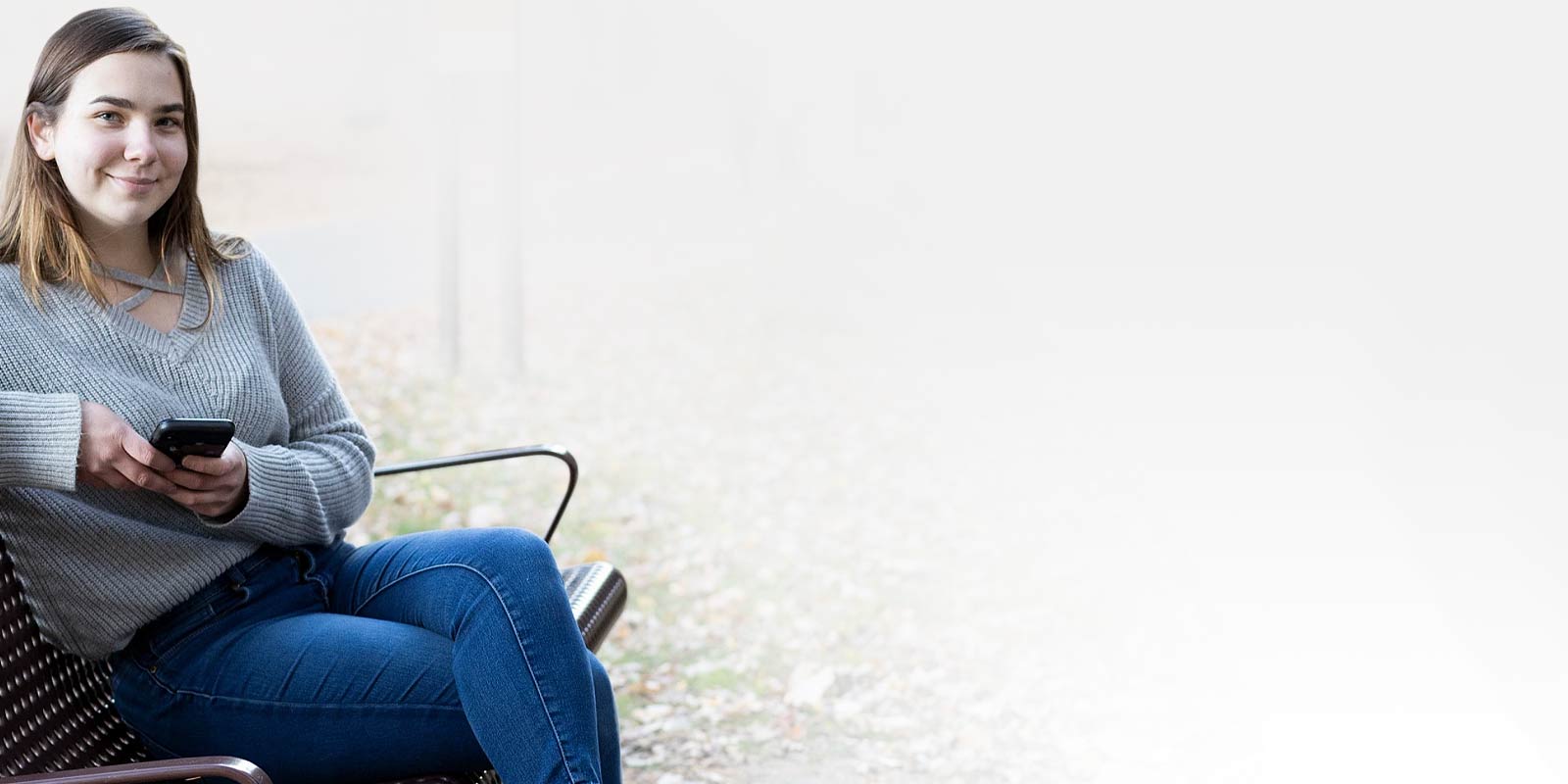 RCU member sitting on a bench