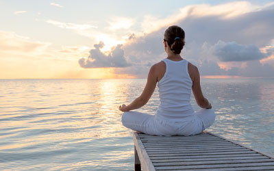 Woman doing yoga