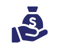 Hand holding money bag