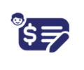 check with pen and smiling face