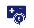 card with medical plus sign and hsa icon