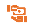 Shield and dollar sign protection icon